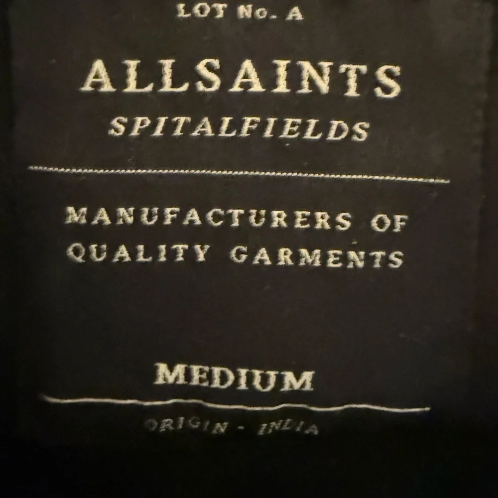 All Saints Black Leather Jacket - Picture 7 of 10